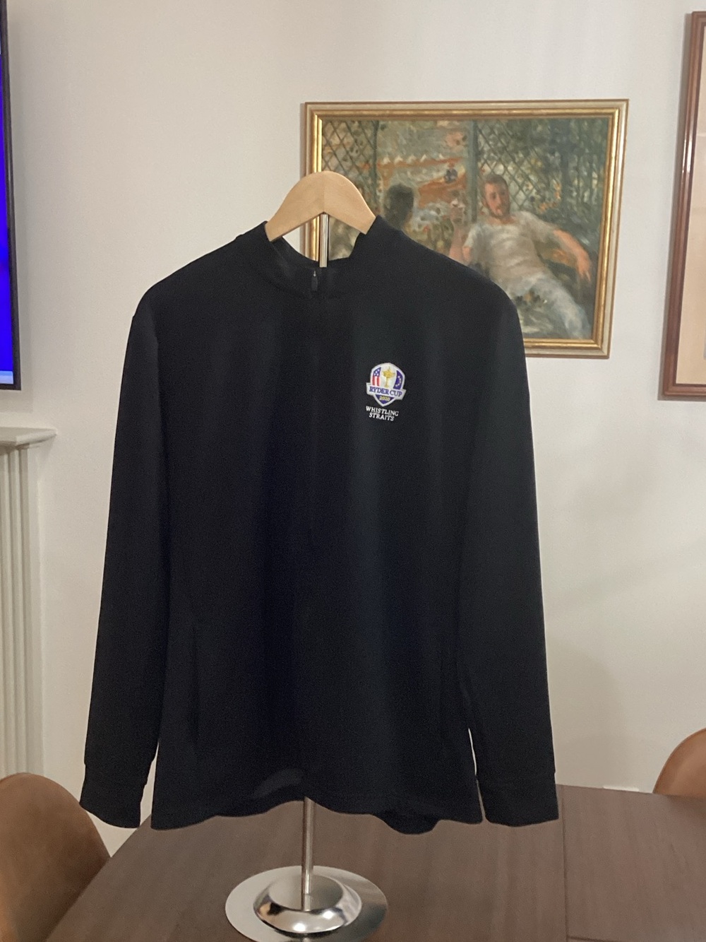 Nike Black Quarter-Zip Pullover with Small Chest Logo